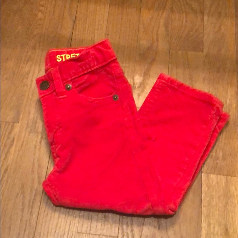 J Crew Crewcuts Corduroy Pants Red Size 2